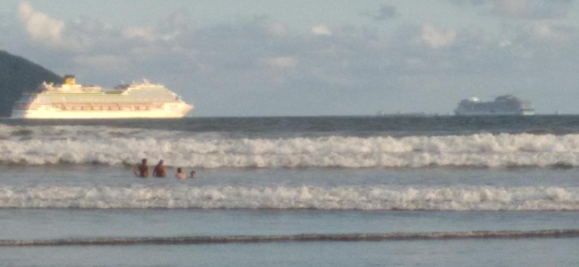 Excelente Localizacao O Mar Na Sua Frente Confira Leilighet São Vicente Eksteriør bilde